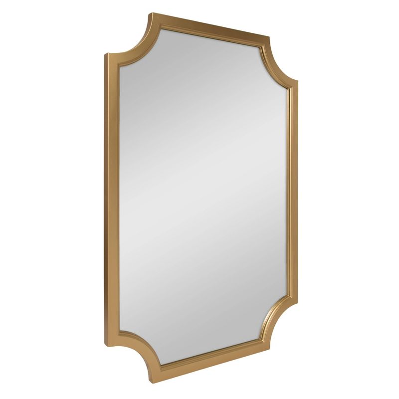 24&#34; x 36&#34; Hogan Framed Scallop Wall Mirror Gold - Kate and Laurel, 3 of 10
