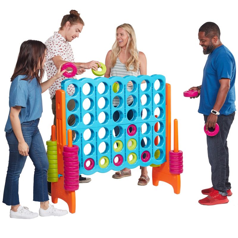 ECR4Kids Jumbo Four-To-Score Giant Game-Indoor/Outdoor 4-In-A-Row Connect, 4 of 15