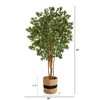 Nearly Natural 6-ft Japanese Maple Artificial Tree in Handmade Natural Cotton Planter - 2 of 4
