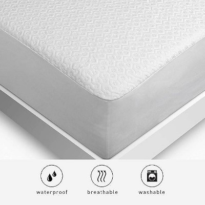 King Size White Dri-Tec Waterproof Mattress Protector