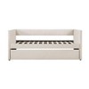 NicBex Twin Size Upholstery Size Daybed with Trundle,Sofa Bed Frame for Bedroom,Living Room,Apartment - 4 of 4