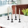 LumaBase Battery-Operated Twisted Wax Candles with 3D-Wick Flame - Set of 4 - 2 of 4