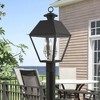 Livex Lighting Mansfield 3 - Light Post Light in  Black - 3 of 4