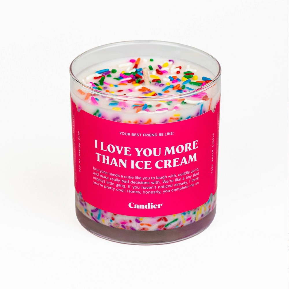 Photos - Other Decoration Candier Love You More Than Ice Cream 9oz Soy Wax Candle