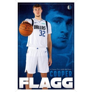 Trends International NBA Dallas Mavericks - Cooper Flagg 25 Framed Wall Poster Prints - 1 of 4