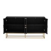 Bella Depot 59.8" Four-Door Sideboard Cabinet with Adjustable Shelves - Black - image 4 of 4