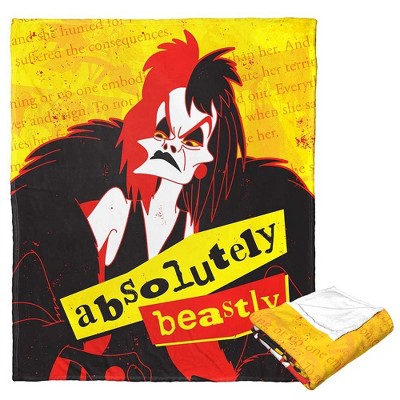 Disney Villains Absolutely Beastly Silk Touch Throw Blanket 50x60 Inches
