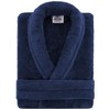 American Soft Linen Turkish Warm Fleece Bathrobe, Mens and Womens Robes, 1 Piece Shawl Collar  Adult Matching Couple Robes for your Bathroom - 4 of 4
