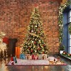 Prelit Christmas Tree, Pencil Christmas Tree with 240 Warm White Lights-8 Modes, Automatic Hinged Expansion - 4 of 4