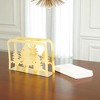 Unique Bargains Napkin Holder Hand Wash Only Christmas Tree Napkin Holder Iron 5.31"x1.57"x3.82" 1 Pc - 2 of 4