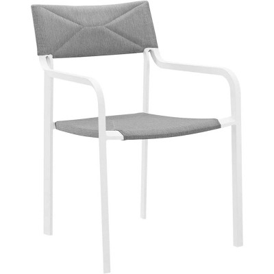 Modway Raleigh Stackable Outdoor Patio Aluminum Dining Armchair