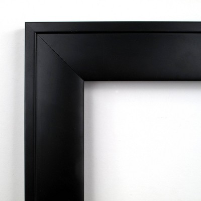Nero Black Full Length Rectangular Wood Wall Mirror