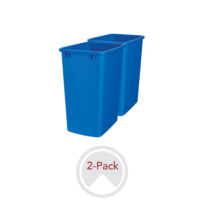 Rev-A-Shelf RV-35 Plastic Replacement Trash Bin Waste Container for Pull Out Waste Systems 35 Qt, 4 of 7