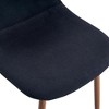PAGED Modern Dining Chairs Set of 4, High Resilience Linen-Cotton Kitchen Chairs with Metal Legs for Dining Room - 4 of 4