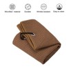 Unique Bargains Super Absorbent Waffle Pattern Tri-Fold Microfiber Golf Towels with D Clips - 3 of 4
