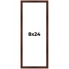 PosterPalooza | Panoramic Classic Modern Brown Frame - UV Acrylic, Foam Board Backing, Hanging Hardware - 2 of 4