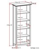 NicBex Bookcases for Living Room Modern 70" H 5 Tier Free Standing Storage Wood Bookshelves with Adjustable Storage Shelves for Office Home - 2 of 4