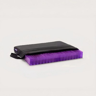 Purple Double Seat Cushion with Pressure-Relieving and Double Gel, Ideal for Office Chairs