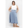 Women's Plus Size Alina Skirt - light wash | CITY CHIC - 2 of 4