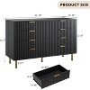 Fluted 6-Drawer Dresser 47.2" Wide - Deep Drawer Storage Cabinet, Modern Double Dresser & TV Stand for Bedroom to Kids Room - 2 of 4