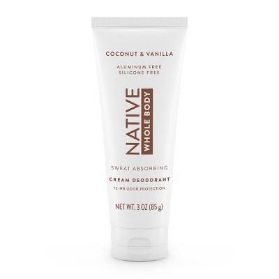 Native Aluminum Free Whole Body Deodorant Cream - Coconut & Vanilla - 3oz