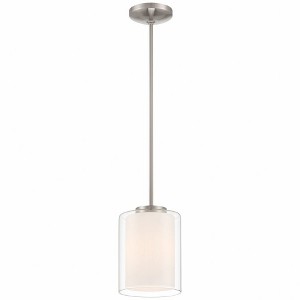 Access Lighting Seville 1 - Light Pendant in  Brushed Steel - 1 of 4