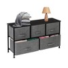 MDF 5-Drawer Dresser 2-Layer Storage Rack Household Organizer Furniture - 4 of 4