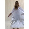 Women's Ruffle Edge Bohemian Lightweight Flowing Duster Wrap Cover Up - LETO - 4 of 4