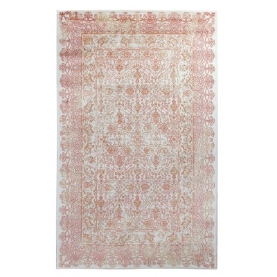 Modern Distressed Oriental Medallion Indoor Area Rug or Runner by Blue Nile Mills