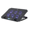RadioShack Laptop Cooling Stand with 6 fans and Blue Lights and 4-Level Height Adjustment - 2 of 4