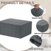 Unique Bargains  Elastic Furniture Protector Stretch Foot Stool Cover for Living Room Bedroom 1 Pc - 3 of 4