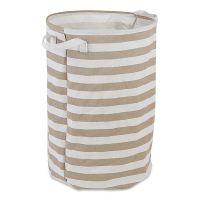 Scrunchable Round Laundry Hamper Green Stitch Grid - Brightroom™ : Target