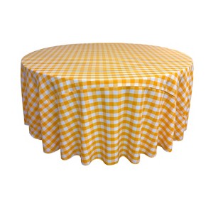 Slickblue Polyester Gingham Checkered Round Tablecloth - 1 of 1