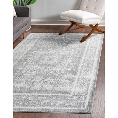 Unique Loom Rosso Cavalli Border Indoor Woven Area Rug