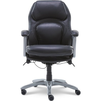 Back N Motion Health & Wellness Executive Chair Black Leather - Serta