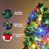Joyfy Christmas Tree Decorations, 24"/2FT Mini Tabletop Artificial Xmas Tree with Multi-Color LED Lights, Christmas Decorations Indoor - 4 of 4