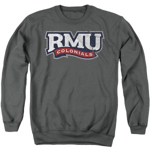 Robert Morris University Official Distressed Primary Logo Adult Crewneck Sweatshirt - 1 of 4