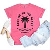 Simply Sage Market Women's Take Me To The Beach Palm Tree Short Sleeve Garment Dyed Tee - 3 of 3
