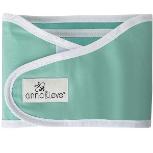 Anna & Eve - Swaddle Strap, Adjustable Arms-Only Baby Swaddle, 100% Cotton, Prevents Overheating - Small Size Fits Chest 13.5 to 17 - Aqua - 1 of 1