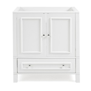 Alaterre Furniture 30 Inch Bathroom Vanity, White - 1 of 4