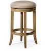 Maven Lane Eva Swivel Backless Vegan Leather Counter Height Bar Stool - 2 of 4