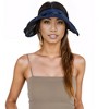 Anna-Kaci Womens Foldable Visors Sun Hat Wide Brim Roll-up Headband UV Protection Beach Hat - 2 of 4