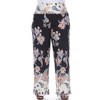 Women's Plus Size Floral Paisley Printed Palazzo Pants - White Mark - 2 of 4