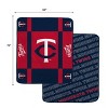 MLB Minnesota Twins Reverse Block Double Sided Ultra Cozy Blanket - 3 of 3
