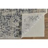 HomeRoots 2' X 3' Ivory Gray And Taupe Abstract Power Loom Distressed Area Rug With Fringe - 4 of 4