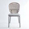 VYNXARIA Black & Gray Sennit Chairs - Set of 4 Dining & Coffee Chairs - 3 of 4