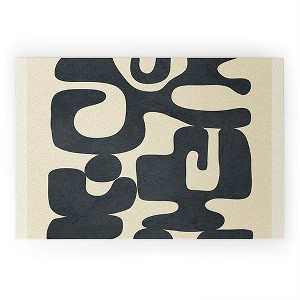 Nadja Modern Abstract Shapes 1 Welcome Mat - society6 - 1 of 3