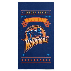 NBA Golden State Warriors Hardwood Classics Beach Towel 30x60 Inches - 1 of 4