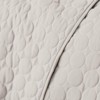 FIONECA Luxury Round Quilted Silky Soft Reversible Microfiber Quilt Set White - 4 of 4