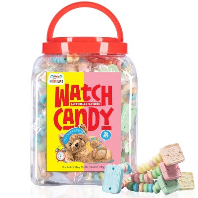 4YoreElves Individually Wrapped Party Favors Candy Bracelet Watches Tub